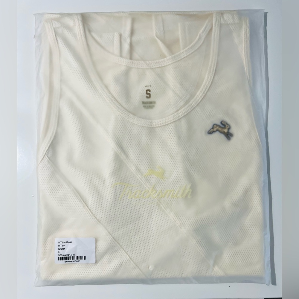 TRACKSMITH Van Cortlandt Singlet In Ivory Coast - Small
